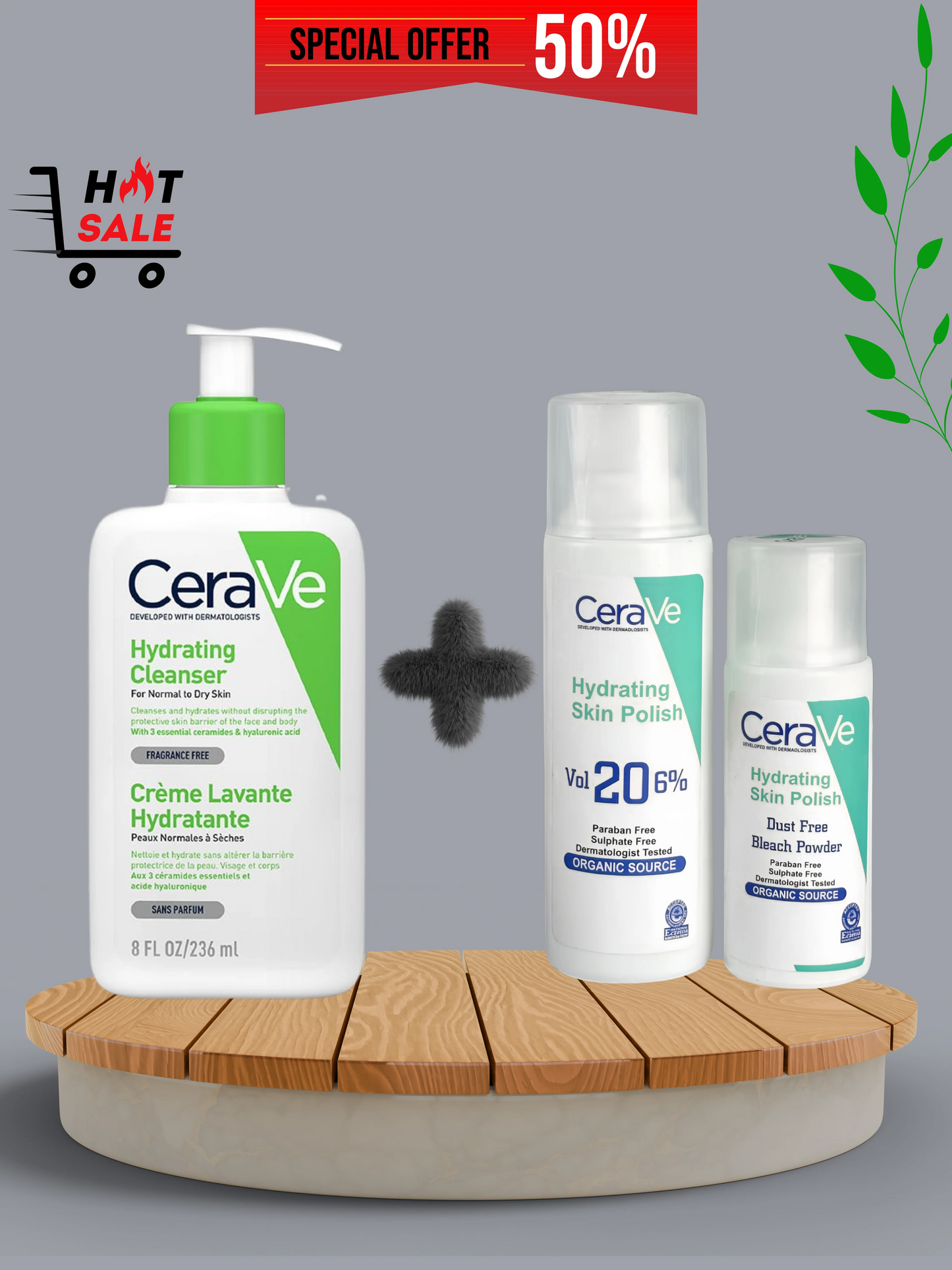 CeraVe 2-Step Skincare Kit – For Soft, Clean & Glowing Skin
