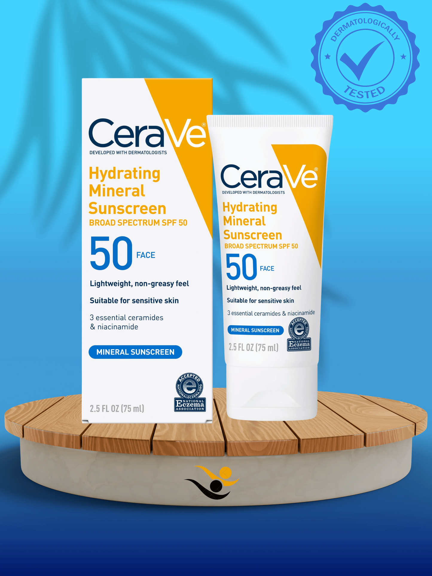CeraVe 4-in-1 Skincare Kit – Night Cream, Retinol Serum, Acne Cleanser & SPF 50 Sunscreen