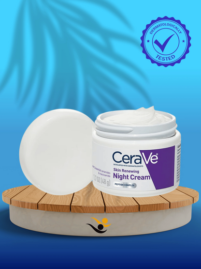 CeraVe 4-in-1 Skincare Kit – Night Cream, Retinol Serum, Acne Cleanser & SPF 50 Sunscreen